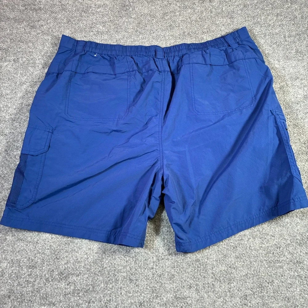 Reel Legends Cargo Shorts‎ Mens XXL Blue Excellent Ripstop Fishing Outdoor M1111